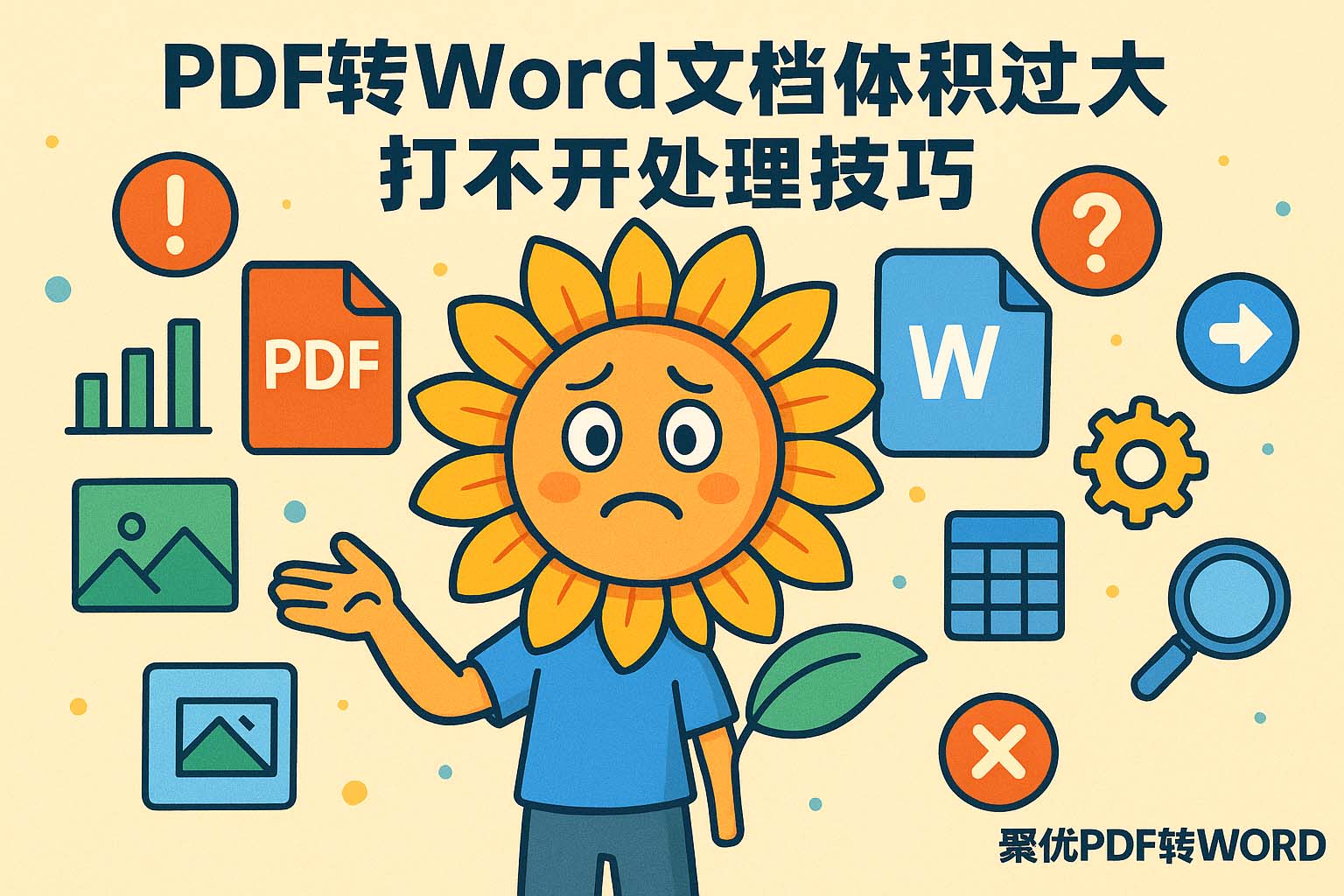 PDF转Word文档体积过大打不开处理技巧