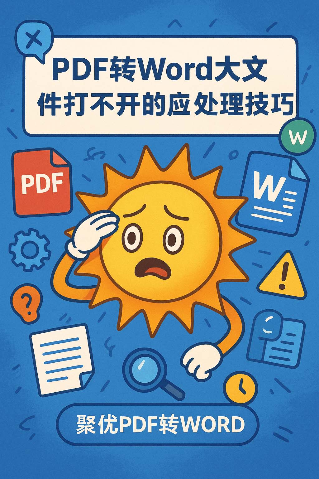 PDF转Word大文件打不开的应急处理技巧