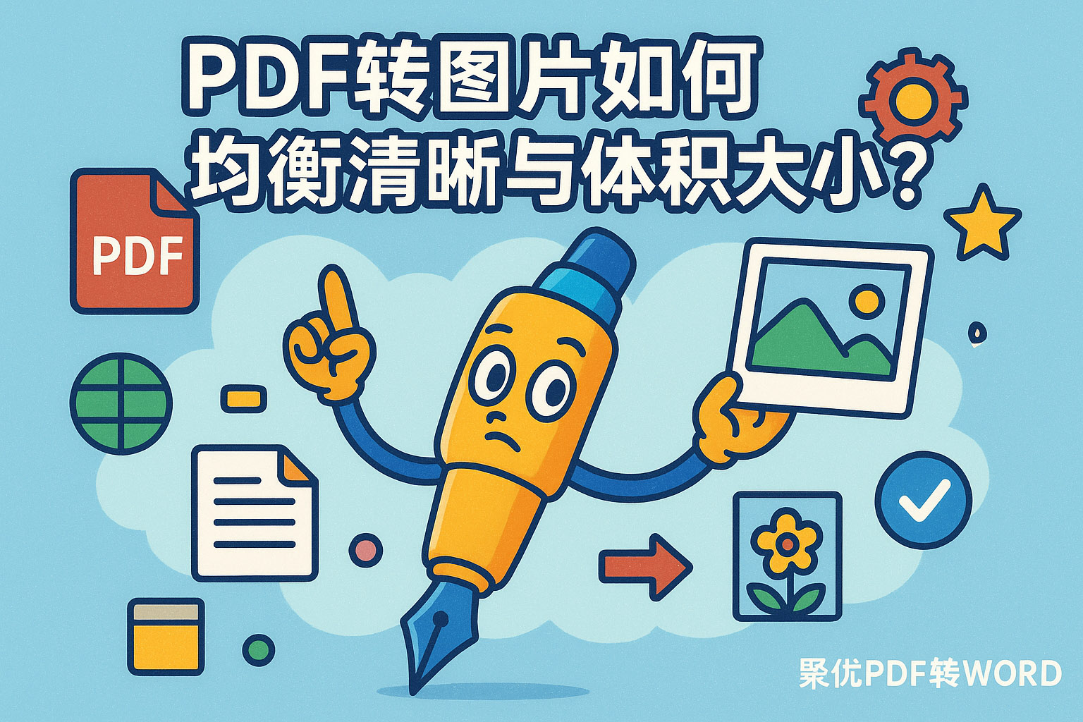 PDF转图片如何均衡清晰与体积大小?
