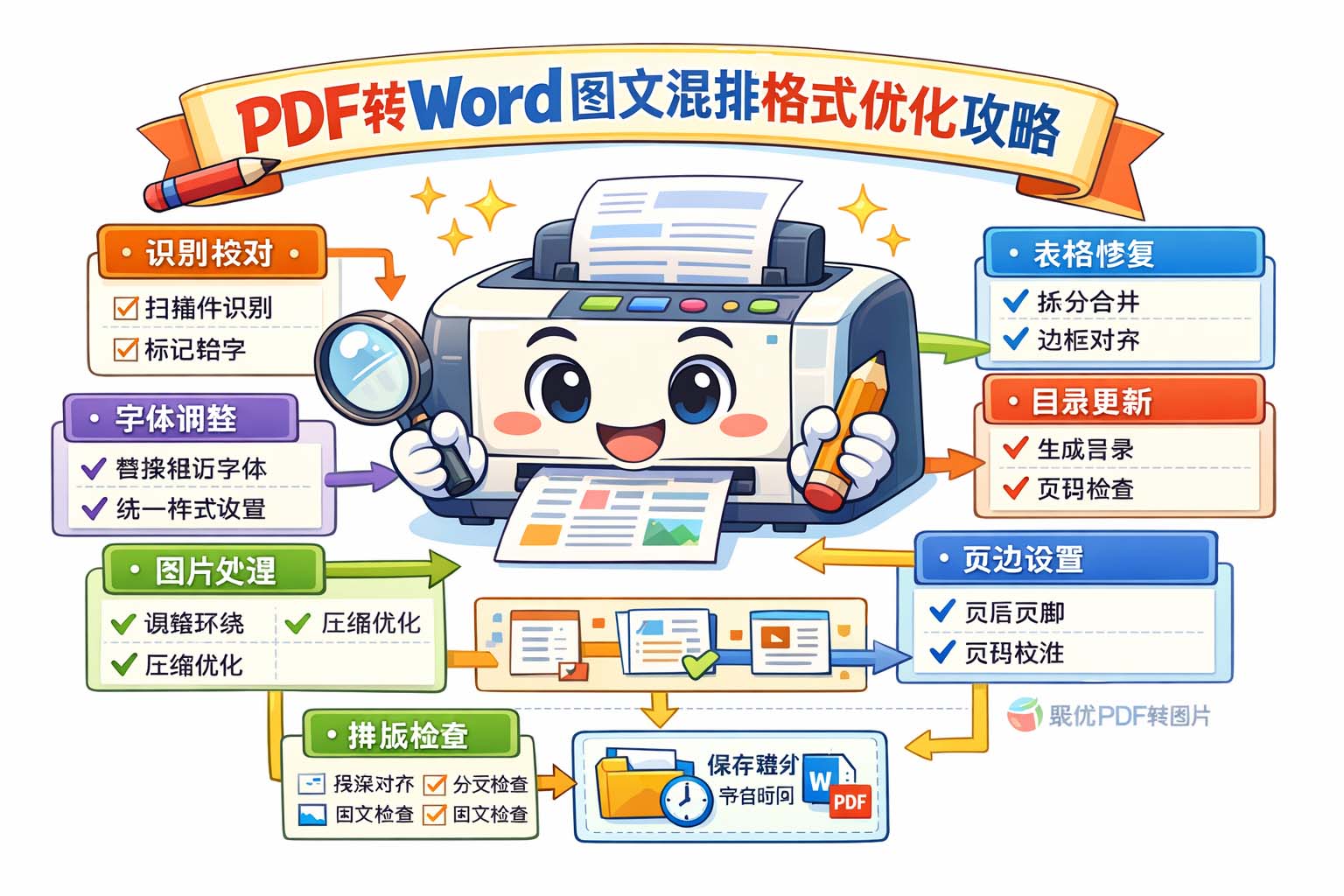 PDF转Word图文混排格式优化攻略