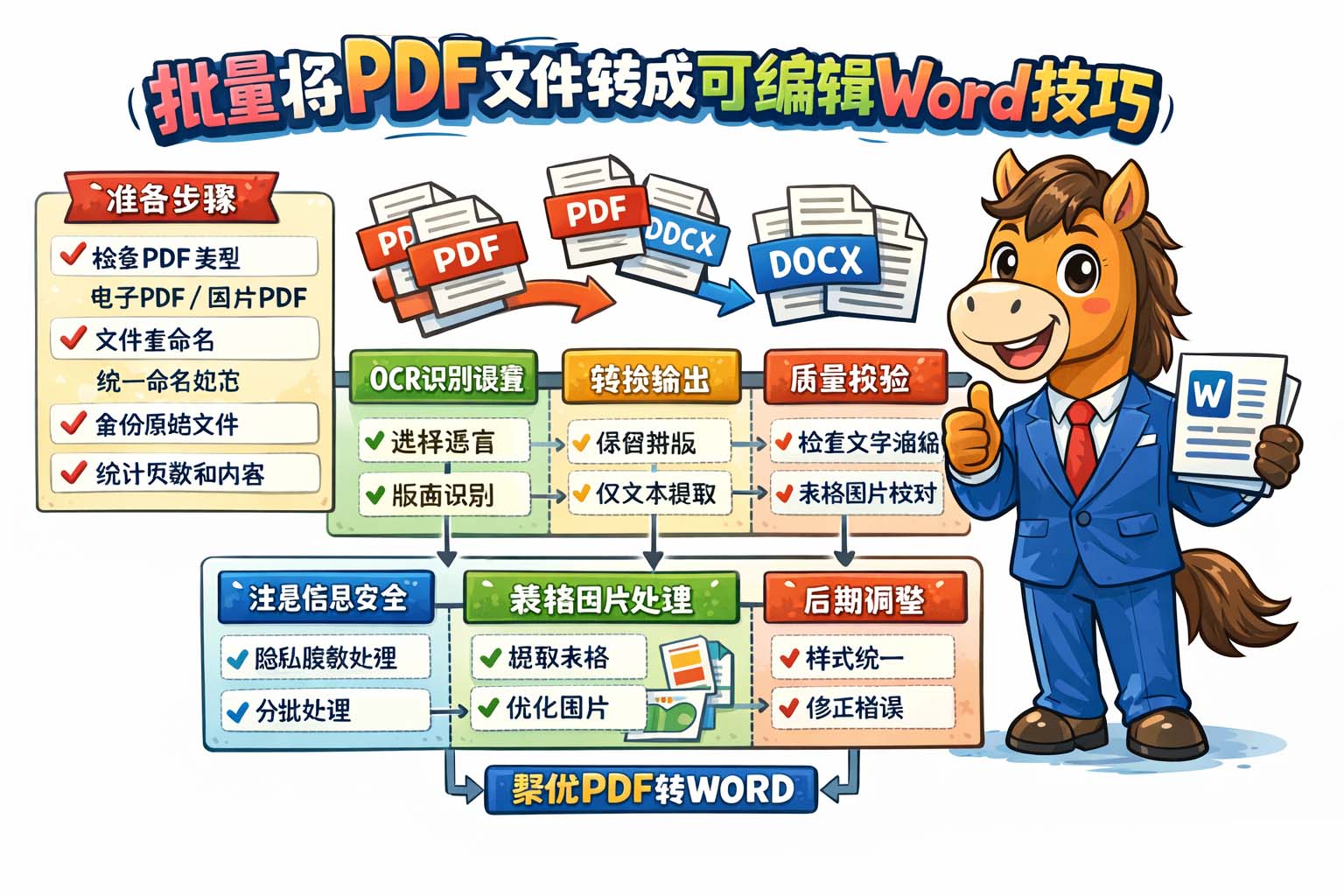 批量将PDF文件转成可编辑Word技巧