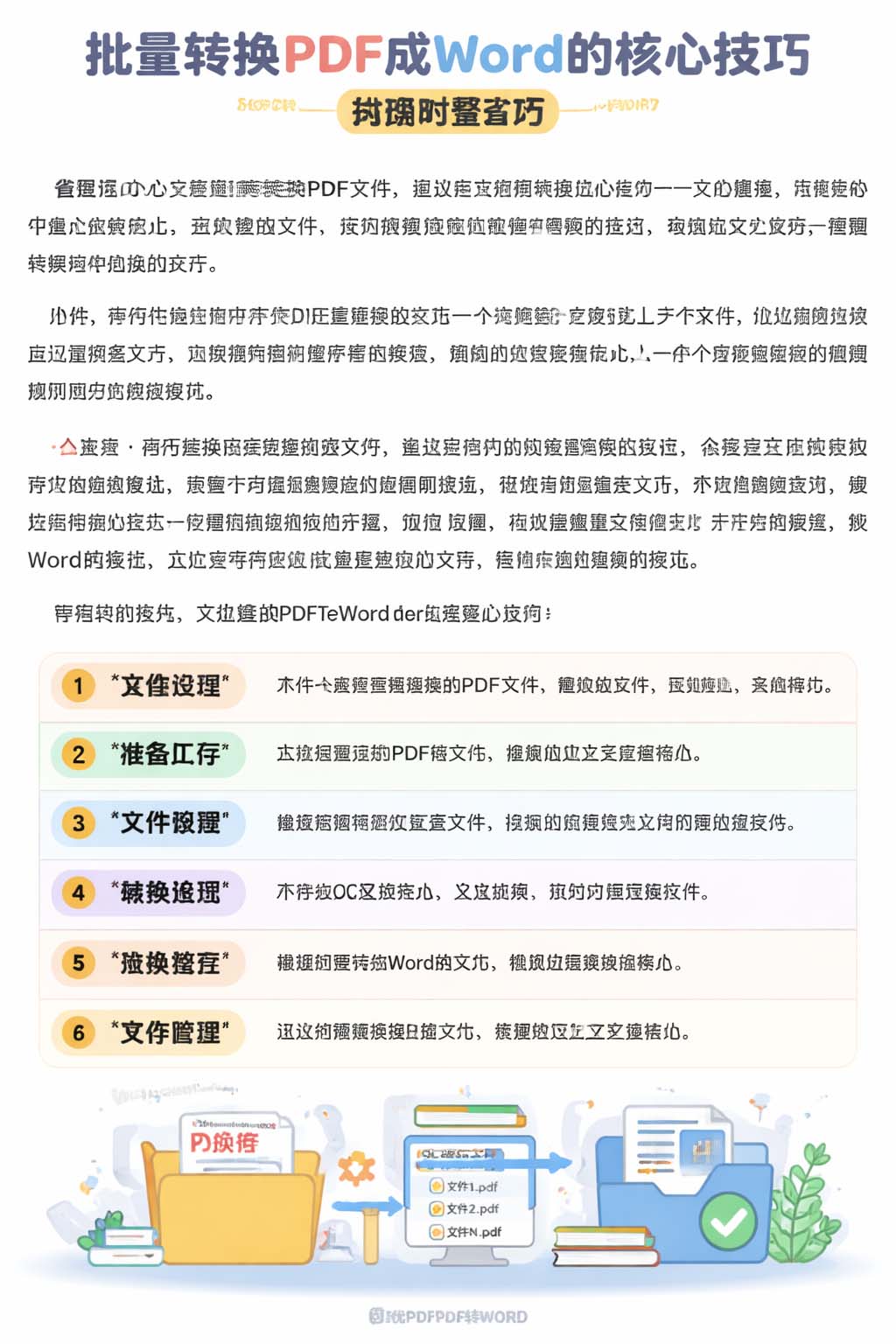 批量转换PDF成Word的核心技巧整理