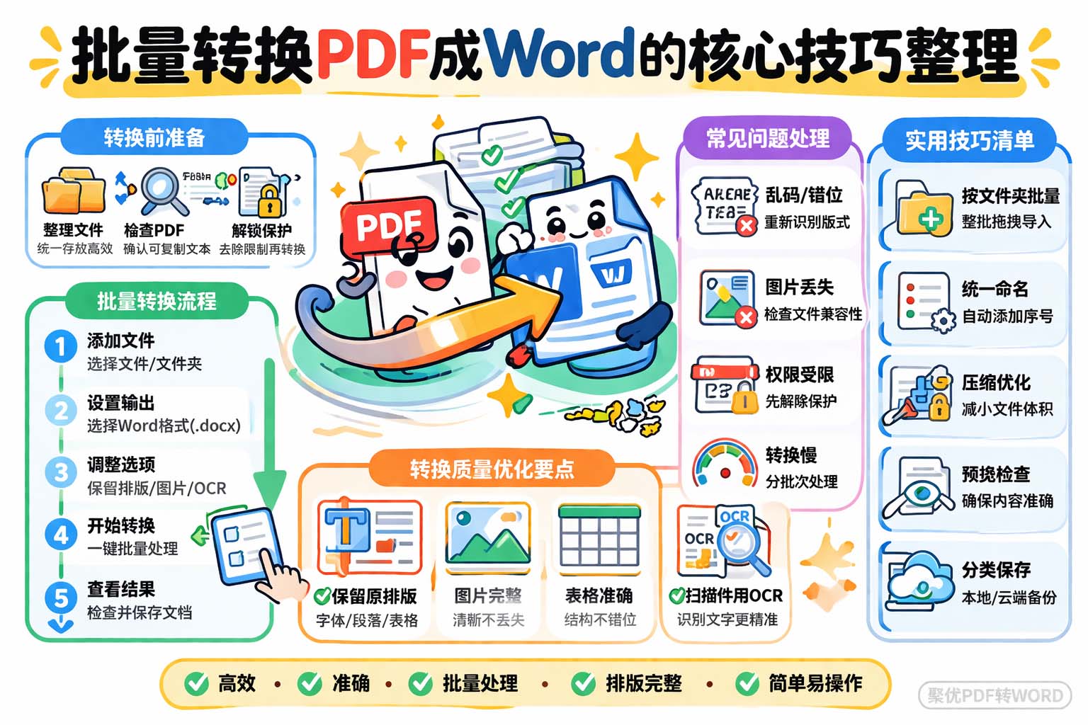 批量转换PDF成Word的核心技巧整理